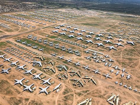 Aircraft on display at Tucson Air Force Base