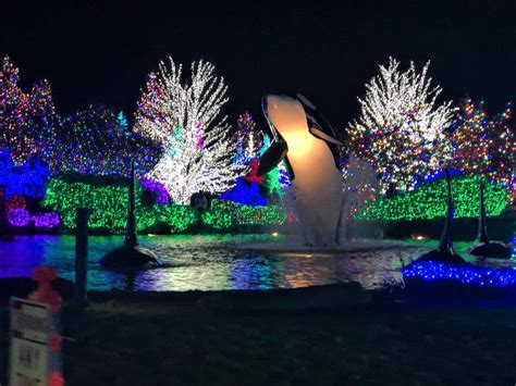 Visiting Santa at the Tulalip Christmas Lights Display