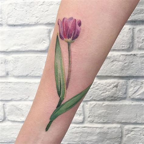 A tulip tattoo design