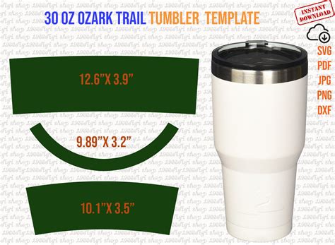 A custom tumbler wrap template with a fun design