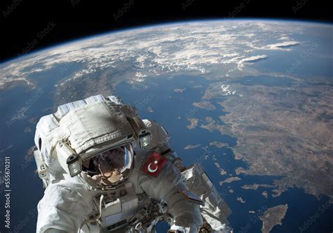 Turkey dressed up as an astronaut