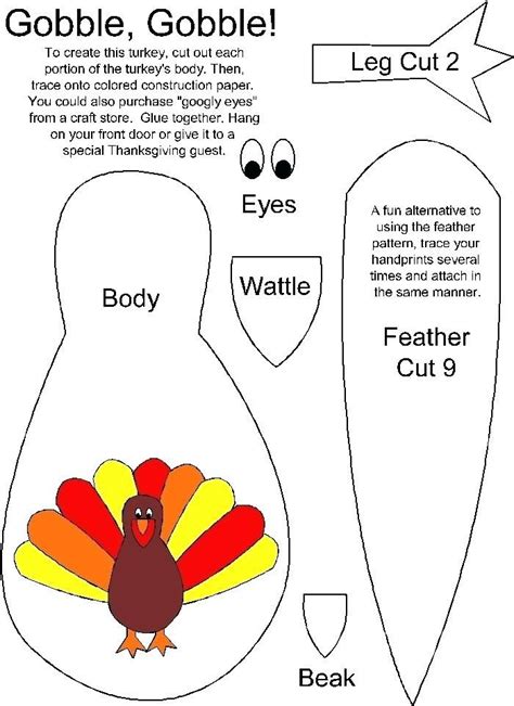 A child's drawing of a turkey using a free printable turkey body template