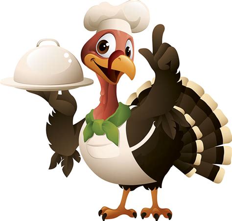 Turkey dressed up as a chef