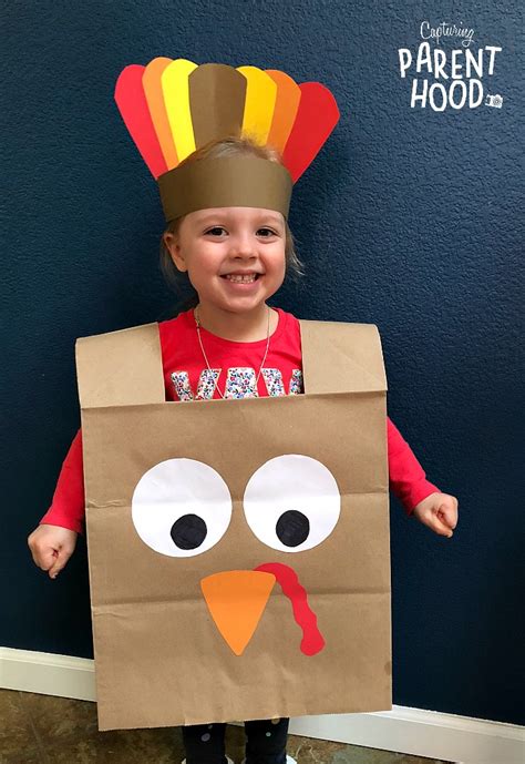 Turkey Costume Templates for Kids