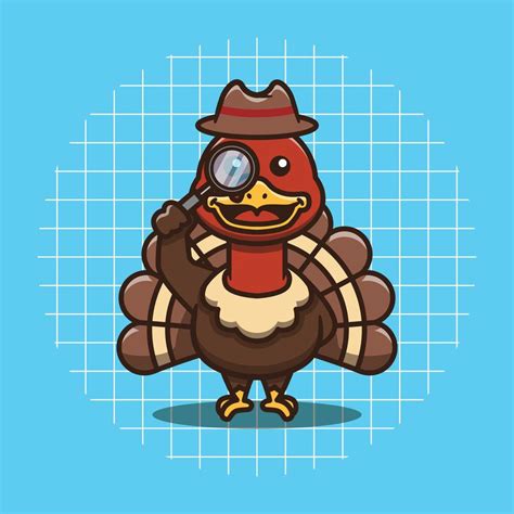 Turkey Detective Hat Template