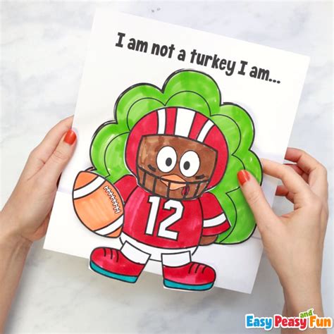 Turkey Disguise Football Player Templates Gallery