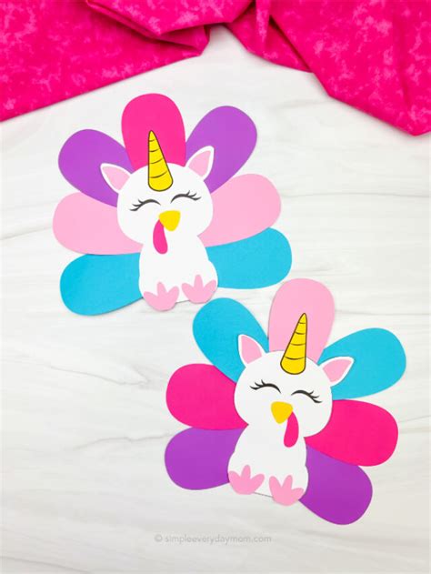 Turkey Disguise Unicorn Free Printable