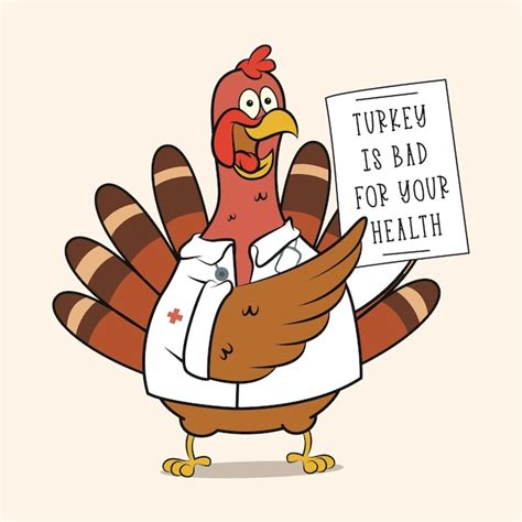 A turkey in a doctor disguise