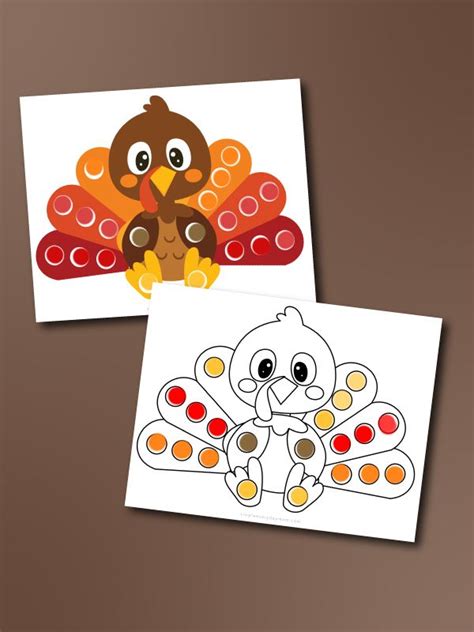 Turkey Dot Marker Activities for Kids Example 7