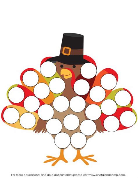 Turkey Dot Marker Printable Activities Example 8