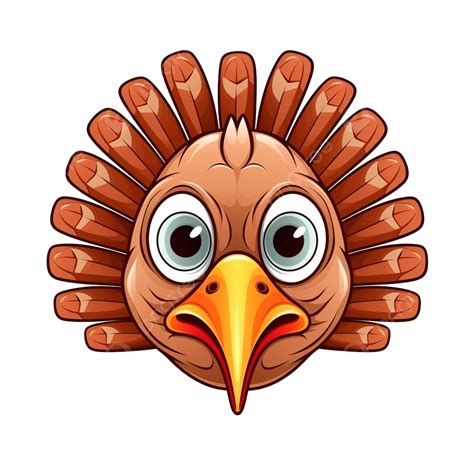 Turkey Face Clipart Template Design