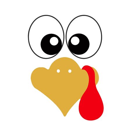 Turkey Face Clipart Template Design 1