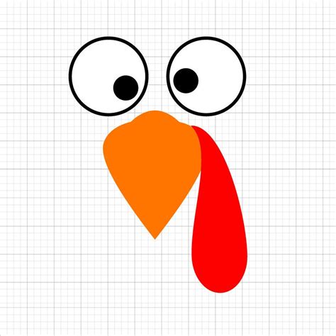 Turkey Face Clipart Template Design 4