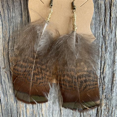 Turkey feather jewelry