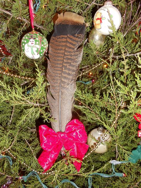 Turkey feather ornaments