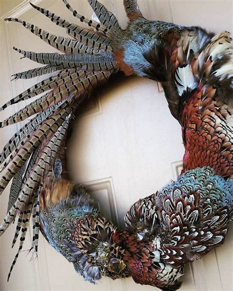 Turkey feather wreath