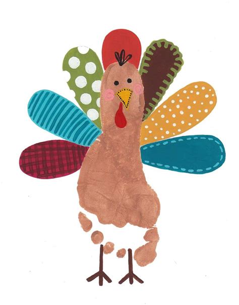 Turkey feet activity template