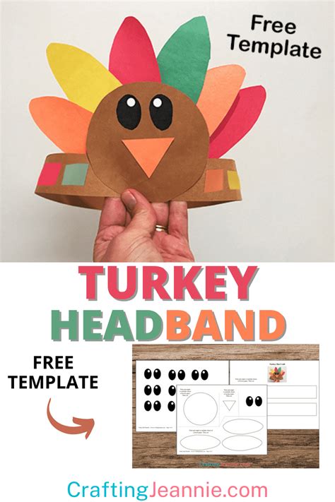 Turkey Headband Templates for Kids