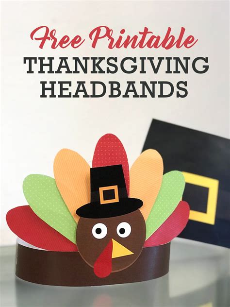 Turkey Headband Templates for Thanksgiving