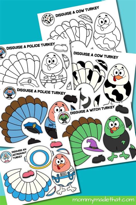 Turkey in Disguise Template for Kids