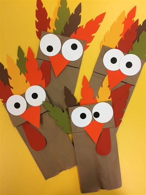 Turkey Paper Bag Puppet 1