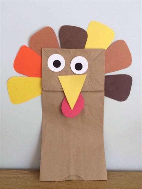 Turkey Paper Bag Puppet 3