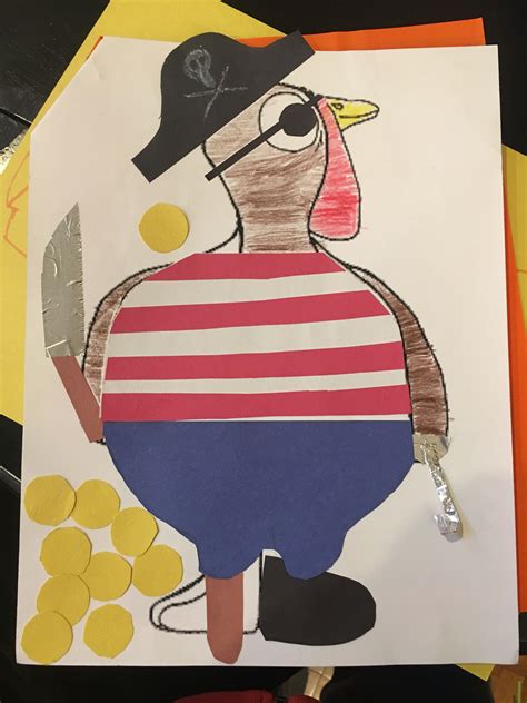 Turkey Pirate Costume Template