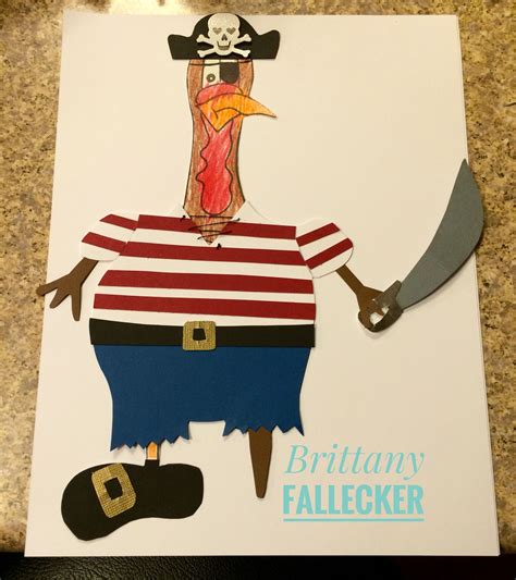 A turkey in a pirate disguise