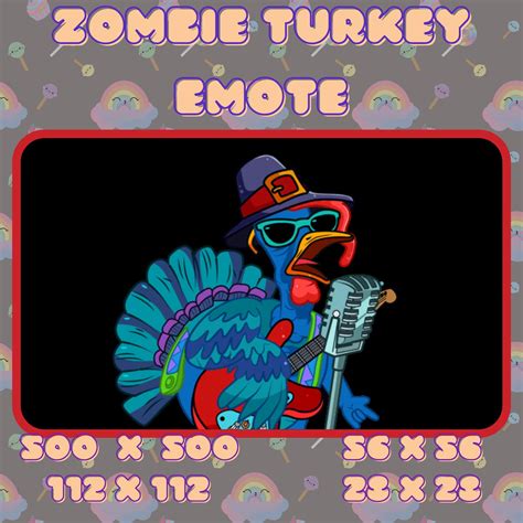 Turkey dressed up as a rockstar