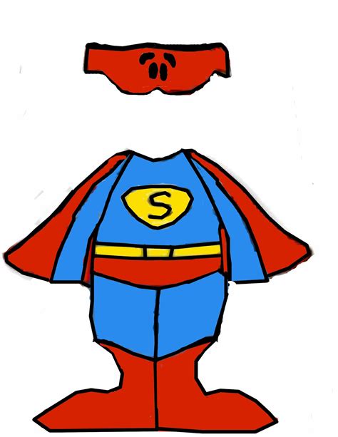 Turkey Superhero Costume Template