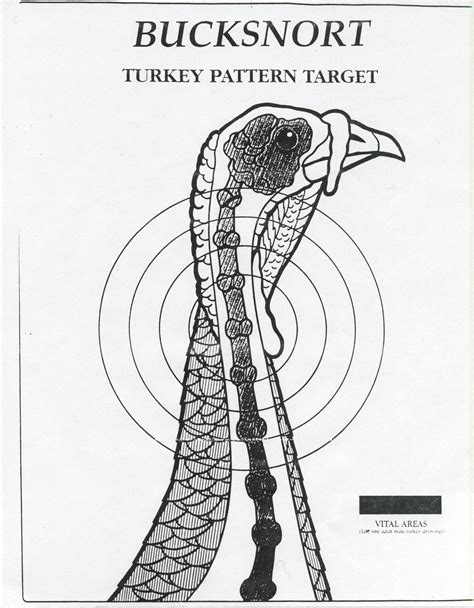 Turkey Target with Grid Pattern