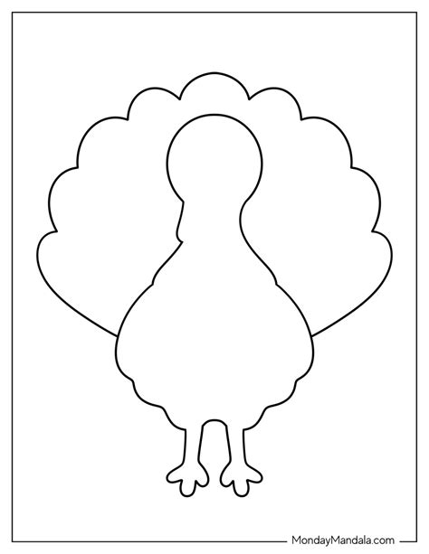 A variety of turkey template designs