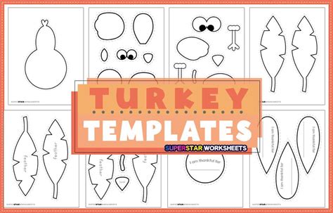 Turkey Template with various embellishments