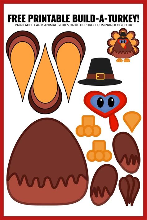 Turkey Template for Kids Activity