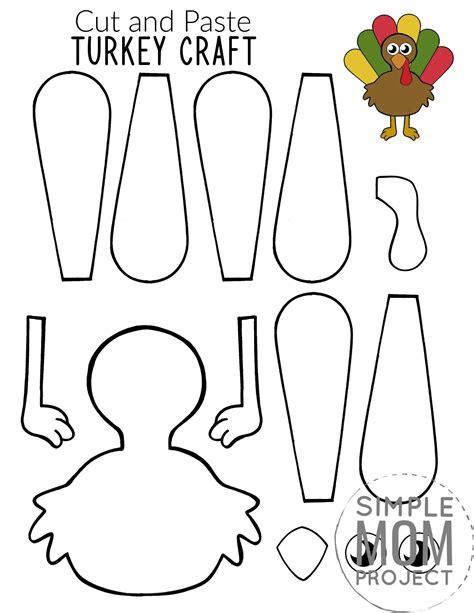 Turkey Template for Kids Project