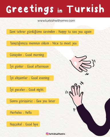 Turkish greeting phrases