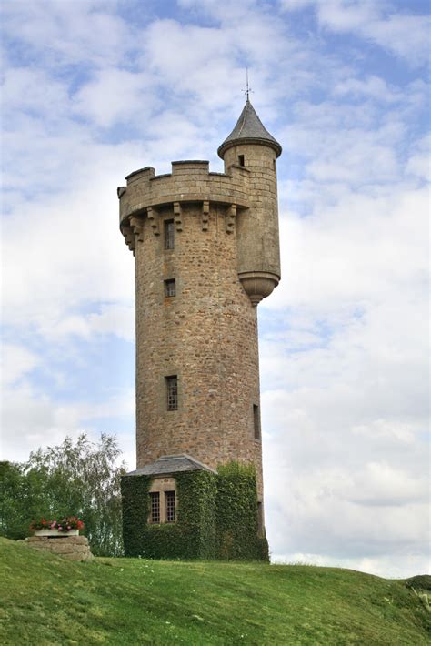 A turret is a tower-like structure that projects from a building or wall