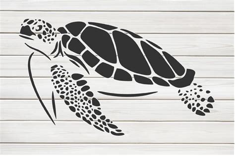 Turtle stencil printable designs