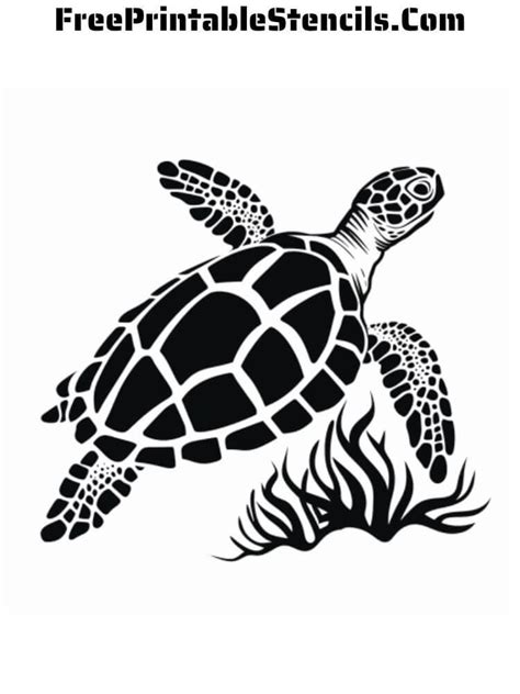 Turtle stencil printable for adults