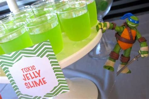 Turtle-themed Birthday Party Drinks