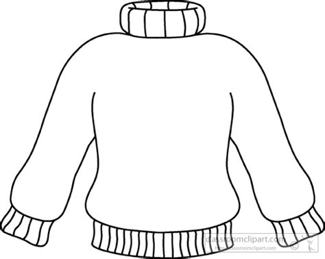 Turtleneck sweater template