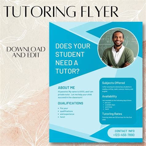 Tutoring Flyer Template Design Ideas