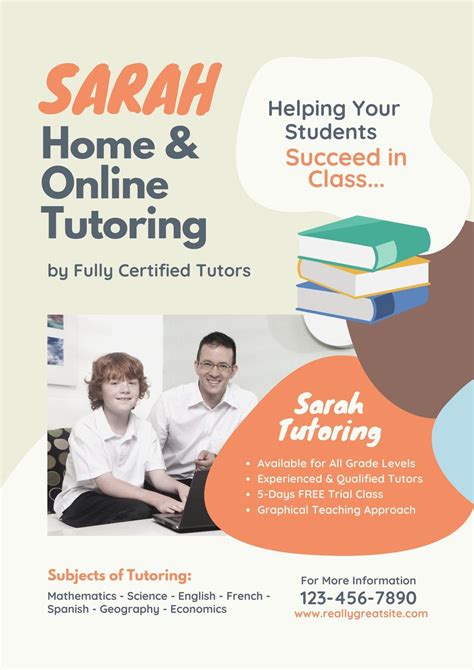 Tutoring Flyer Template Design