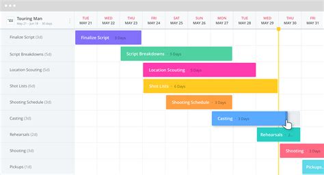 TV Production Timeline Template