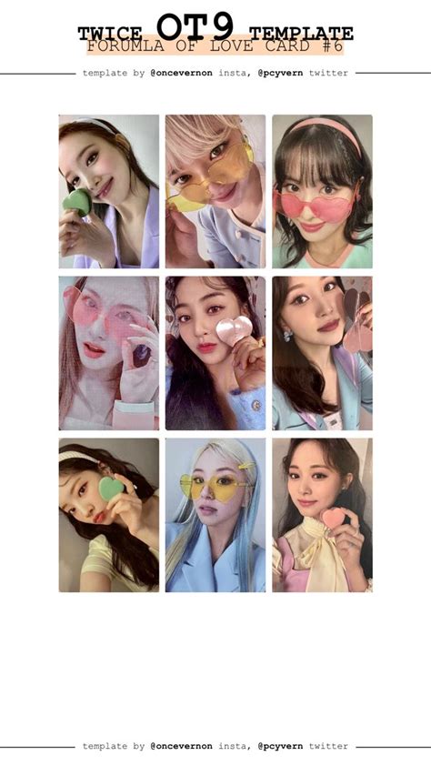 Twice photocard template 7