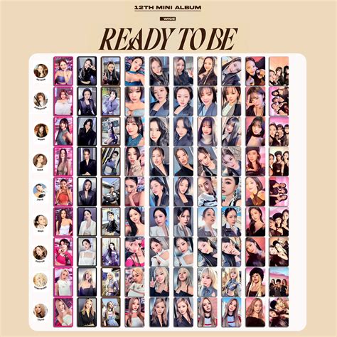 Twice Ready To Be Photocard Template