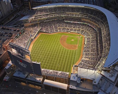 Aerial view of Target Field