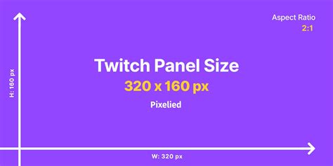 Twitch Panel Size Template and Design Guide