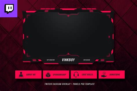 Twitch Stream Background Template 6