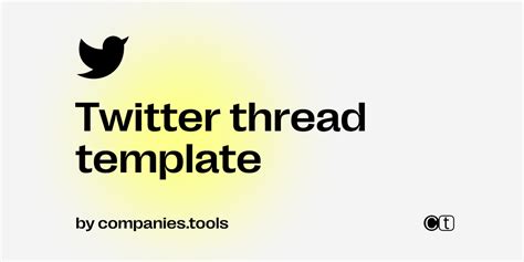 Twitter Thread Template